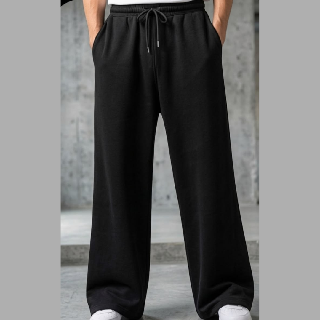 Men’s Black Wide-Leg Lower