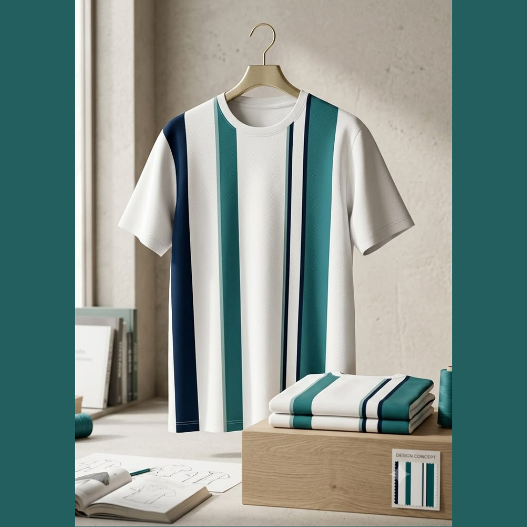 Men’s Striped Crew Neck T-Shirt