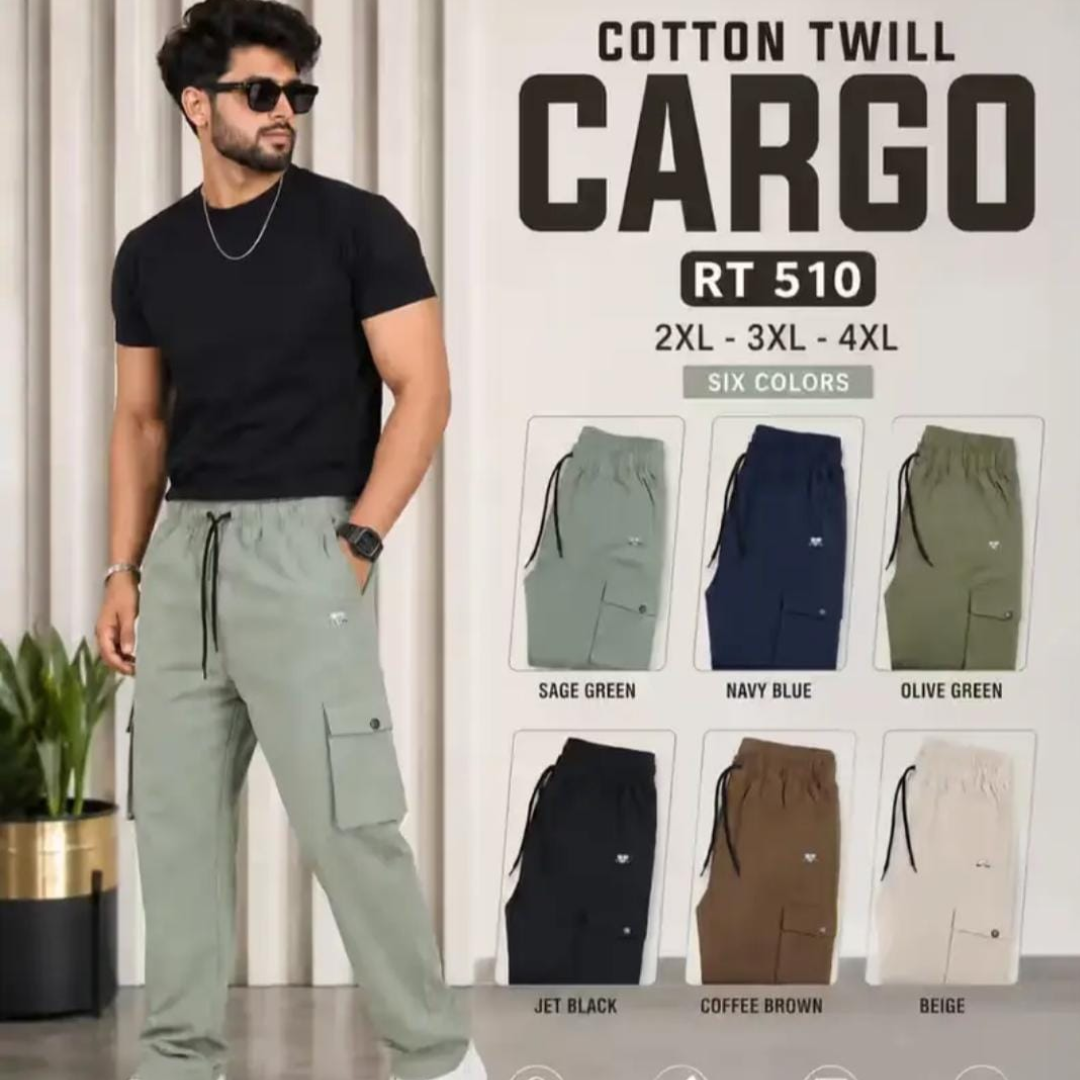 Cotton Twill Cargo Pants – RT 510