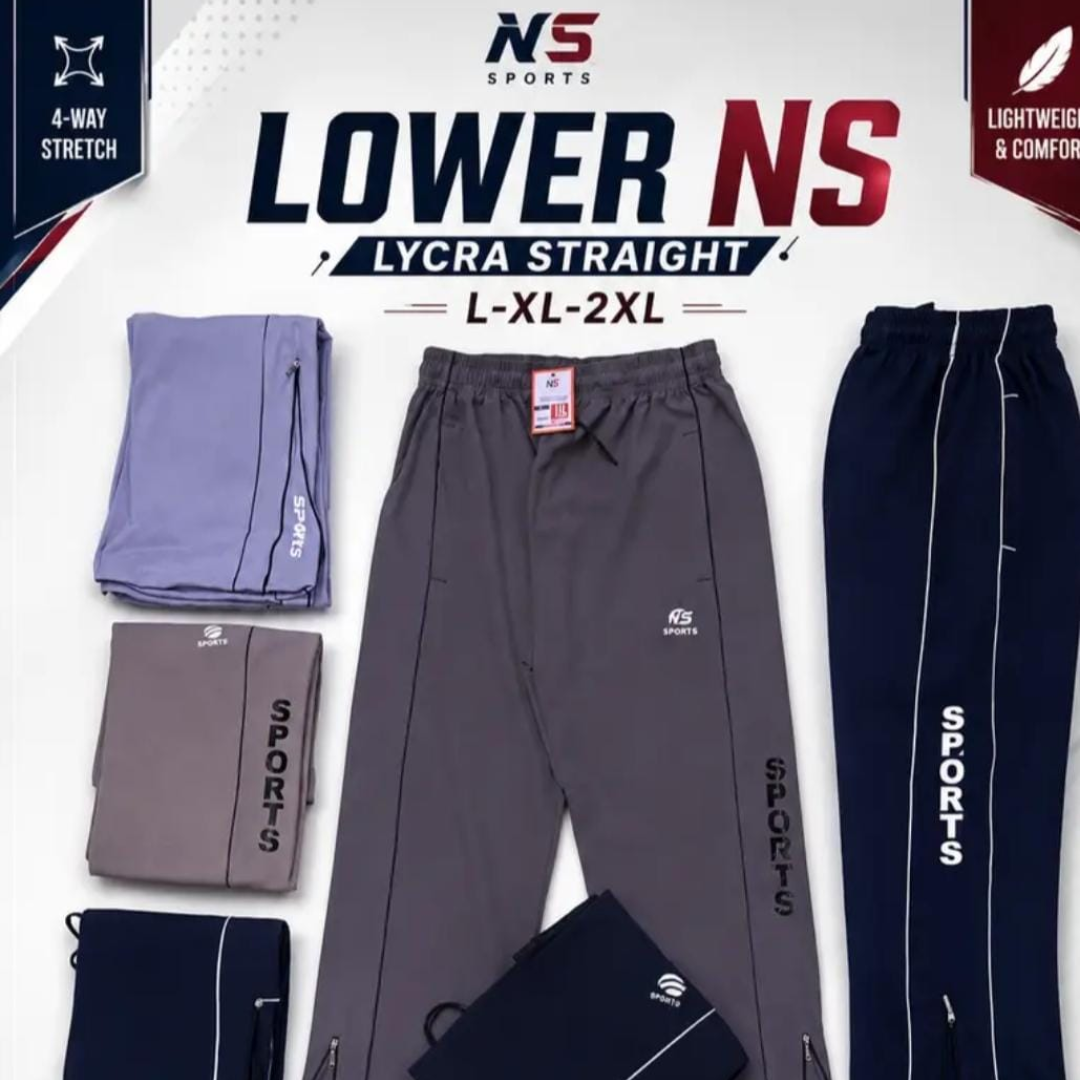 Lower NS Lycra Straight Track Pants