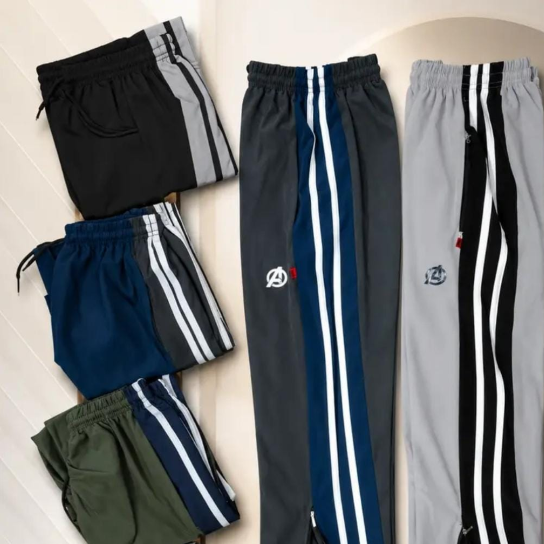 NS Track Pants with Contrast Side Stripes – H.4