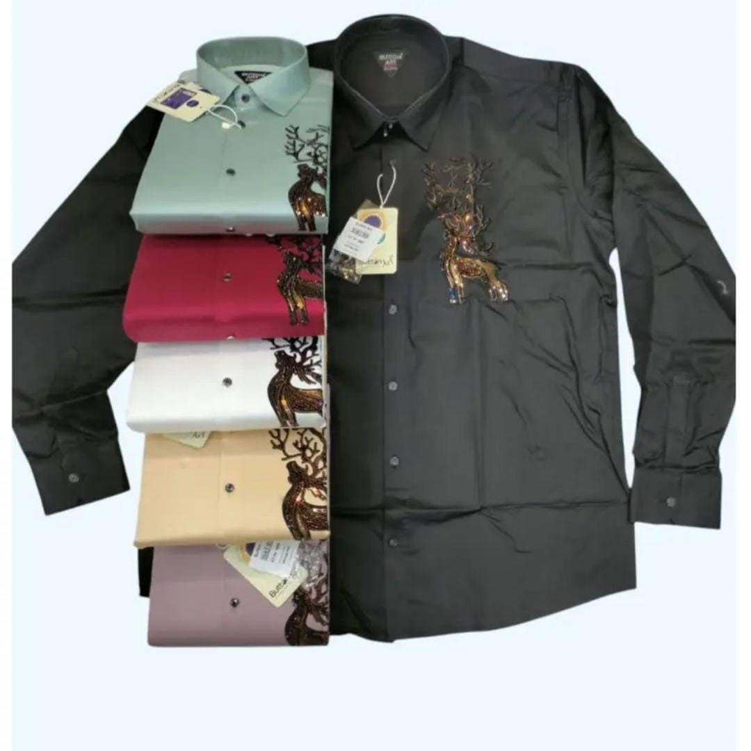 Embroidered Formal Shirts for Men